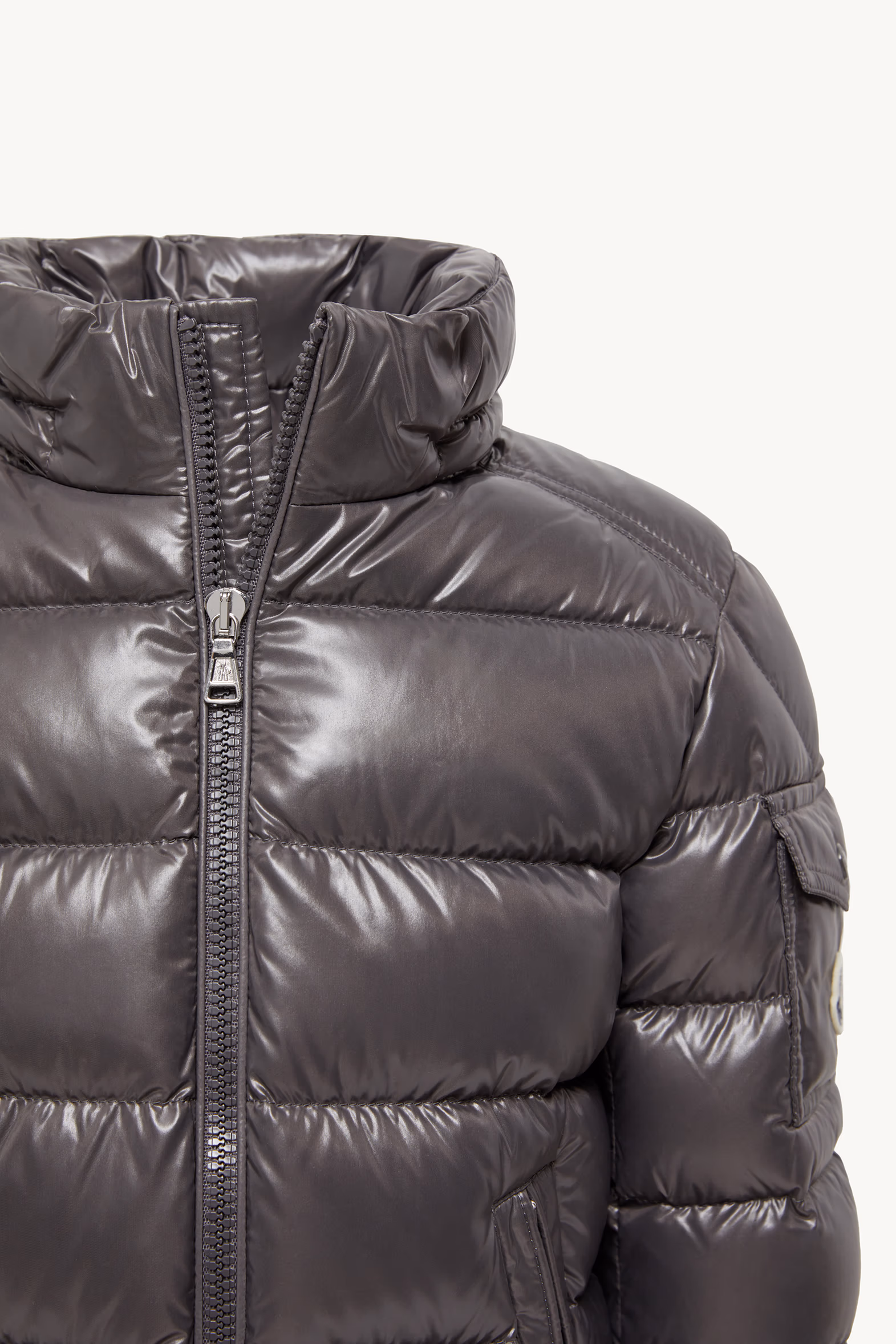 Nouvelle doudoune à capuche Moncler Maya Garçon Gris foncé Moncler 6